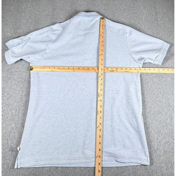 Tommy Bahama Polo Island Zone Shirt Mens L Blue Supima Cotton‎ Blend Red Marlin - Picture 3 of 5